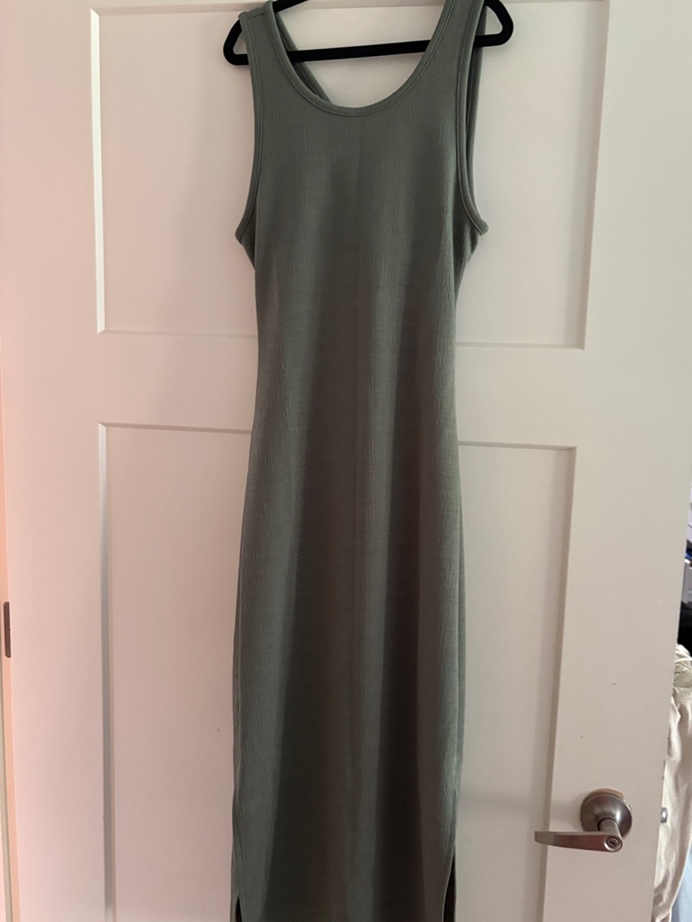 Roxy Sleeveless  Midi Dress in Sage Green